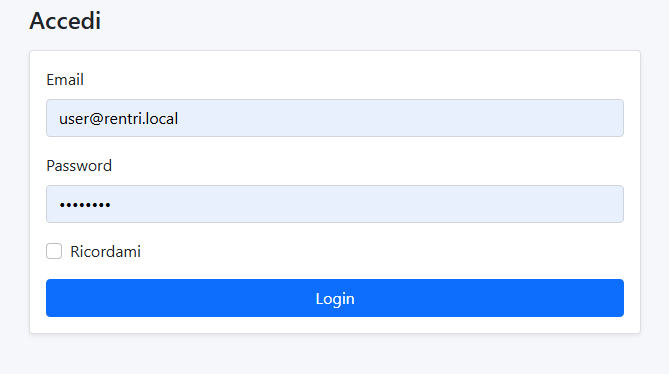 Login software registro rifiuti digitale per officine
